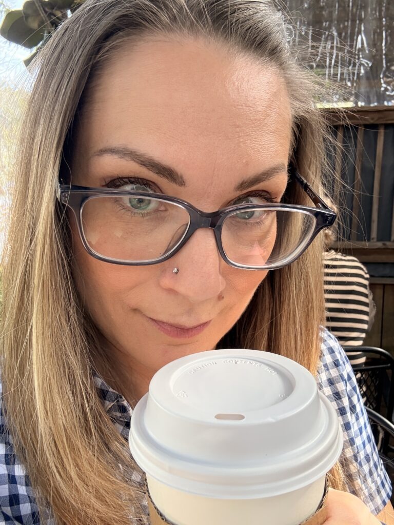 Lainey loves coffee